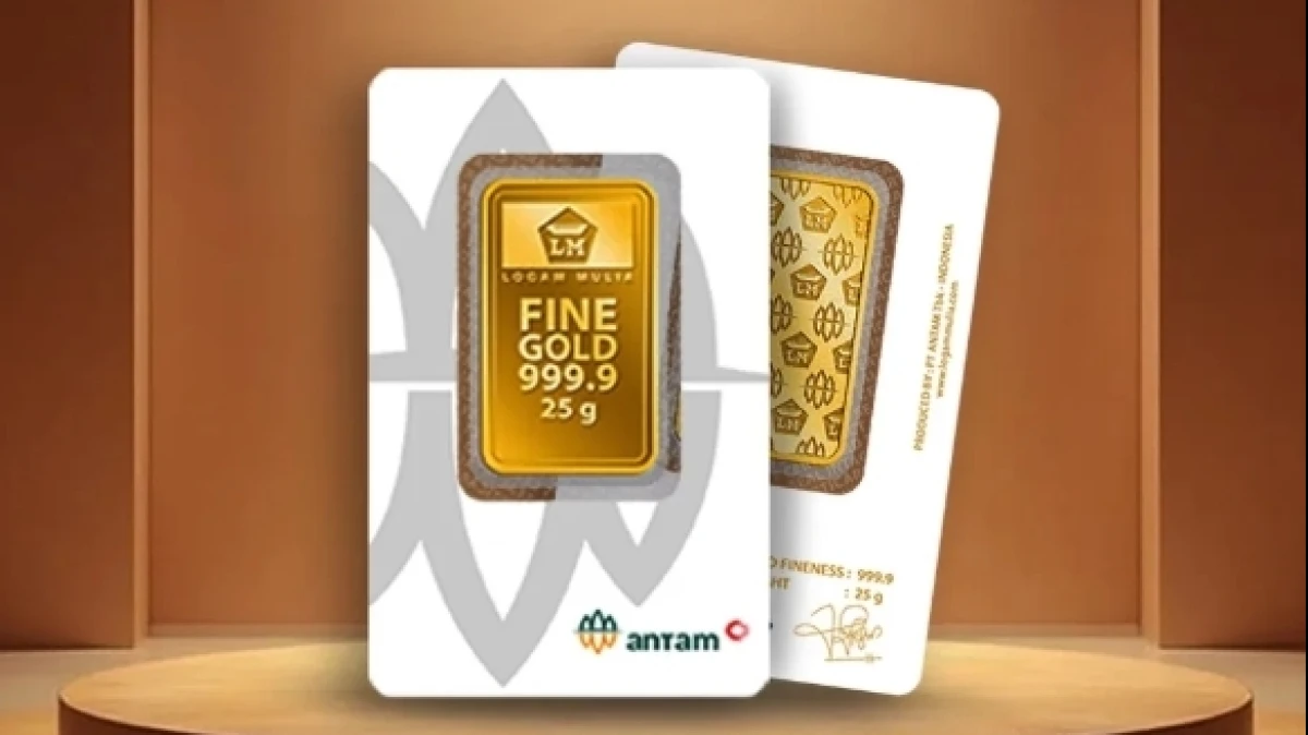 Cek Harga Tiga Jenama Emas Hari Ini, Harga Antam Turun