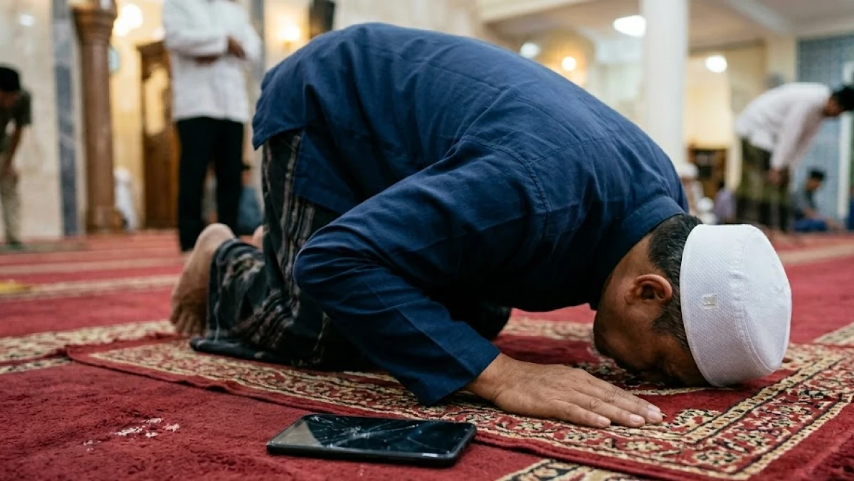 Bolehkah Mengambil HP yang Jatuh saat Sholat?