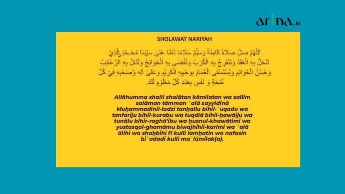 Shalawat Nariyah: Lafal, Terjemah, dan Keutamaannya