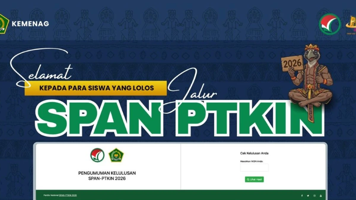 82.274 Siswa Lulus SPAN-PTKIN 2026, Cek Hasilnya di Sini
