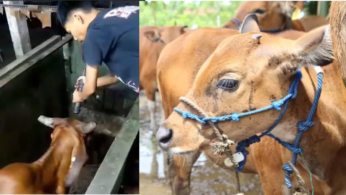 Viral Sapi Dipingsankan Sebelum Disembelih, Bagaimana Hukumnya?