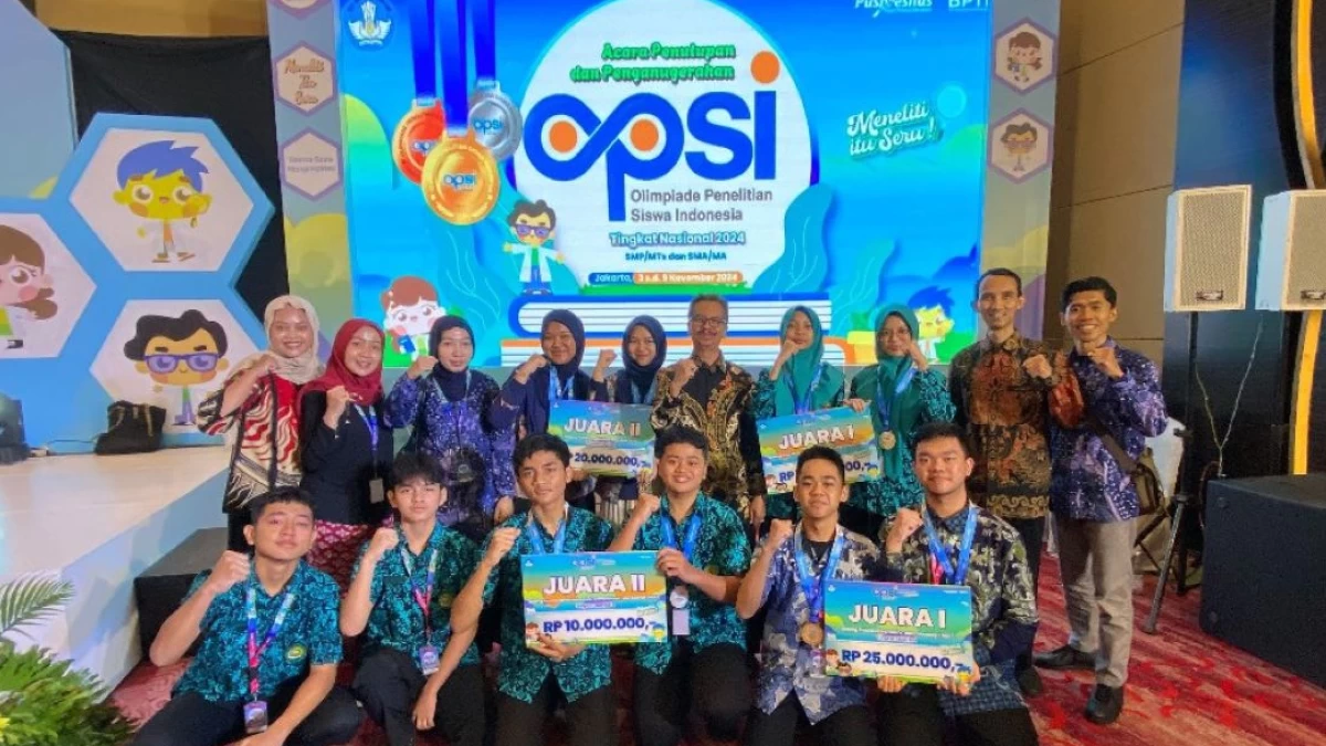Pelajar MAN 2 Kota Malang Gondol 2 Medali Olimpiade Penelitian Siswa Indonesia 2024