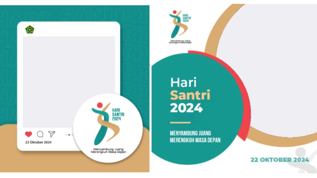Inilah 2 Twibbon Resmi Hari Santri 2024, Yuk Pasang!
