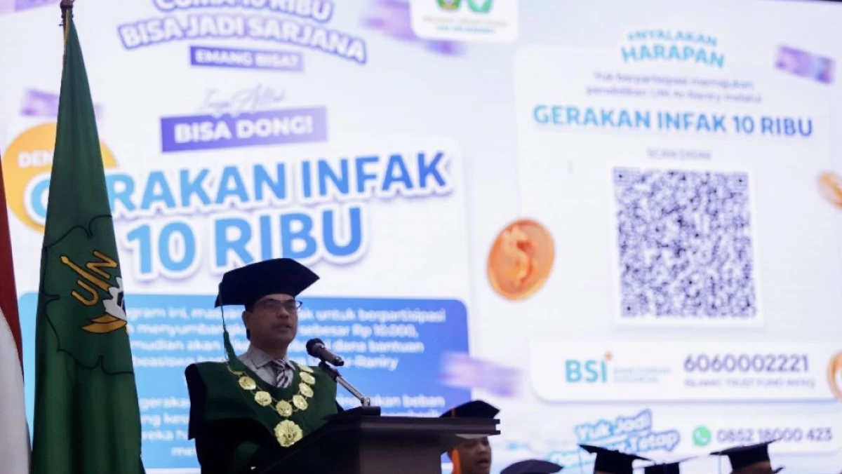 Gerakan Infak Rp10 Ribu, Dukungan UIN Ar-Raniry pada Pendidikan Mahasiswa Kurang Mampu