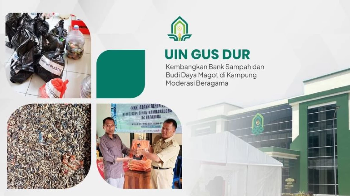 UIN Gus Dur Isi Kampung Moderasi di Pekalongan dengan Tata Kelola Bank Sampah dan Budi Daya Magot