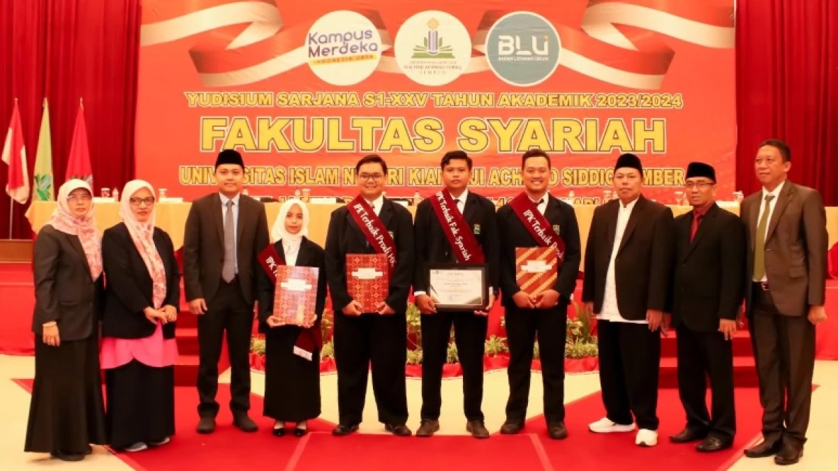 3 Kategori Penghargaan di Yudisium Fakultas Syariah UIN KHAS Jember