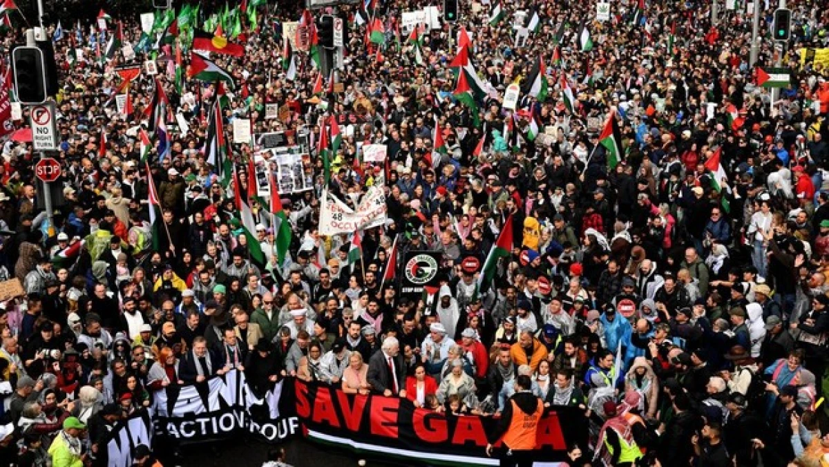 Demonstran di Berbagai Negara Tuntut Akhiri Kelaparan Massal di Gaza