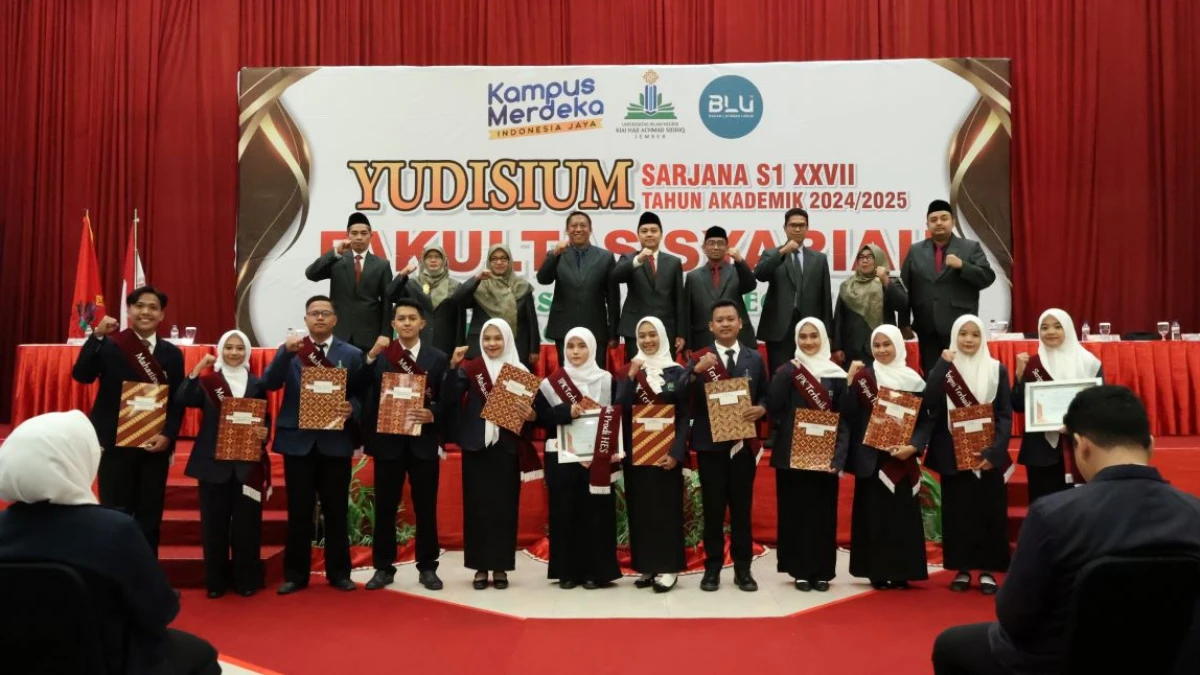 211 Mahasiswa Lulus Yudisium Ke-27 di Fakultas Syariah UIN KHAS Jember