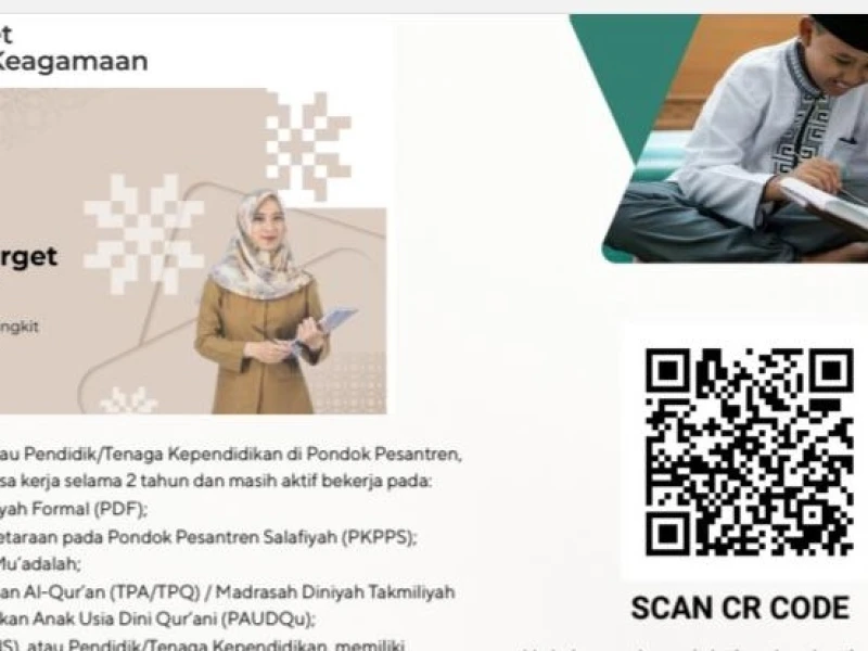 Beasiswa PJJ Keagamaan untuk Guru Pesantren dan LPQ Dibuka, Ini Daftar Prodi yang Bisa Dipilih