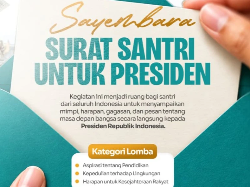 Kemenag Gelar Sayembara Surat Santri, Pemenang Berkesempatan Bertemu Presiden