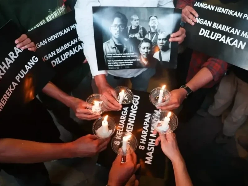 Doa Bersama untuk 5 Jurnalis yang Hilang saat Liputan Anak Krakatau