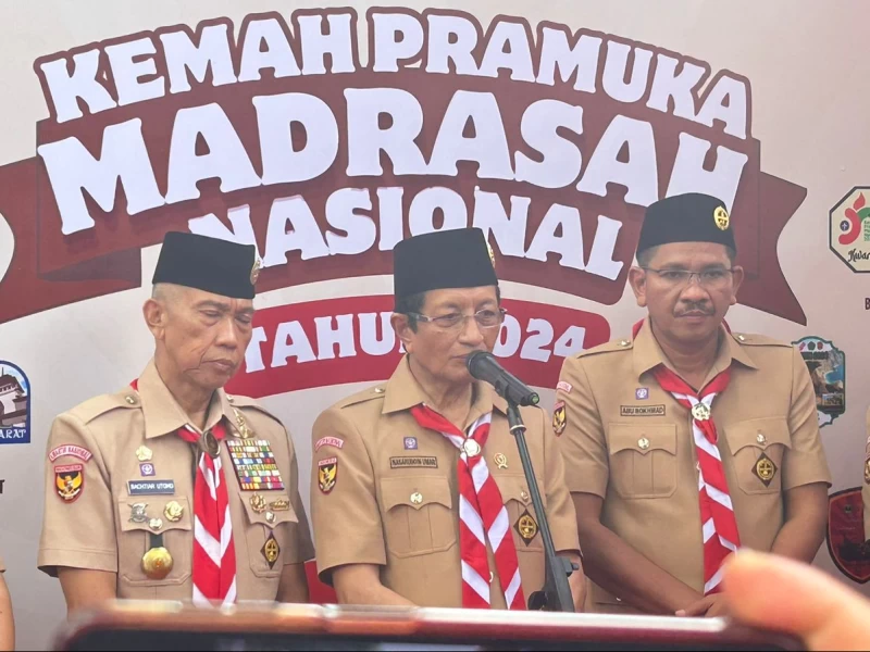 Buka KPMN, Menag Akan Wajibkan Kepramukaan di Seluruh Lembaga Pendidikan, termasuk Pesantren