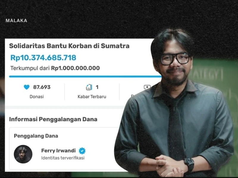 Ferry Irwandi Kumpulkan Rp10 Miliar dalam 12 Jam, Catat Penggalangan Terbesar di Kitabisa.com