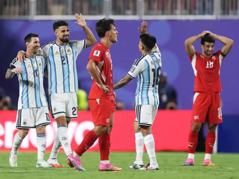 Argentina Ketemu Inggris di Semifinal Usai Lolos Susah Payah Singkirkan Swiss 3-1