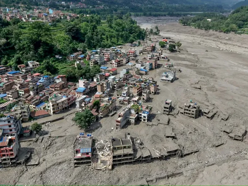 Banjir Bandang Dahsyat di Nepal Telah Tewaskan 157 Orang, Ratusan Wisatawan Asing Dinyatakan Hilang
