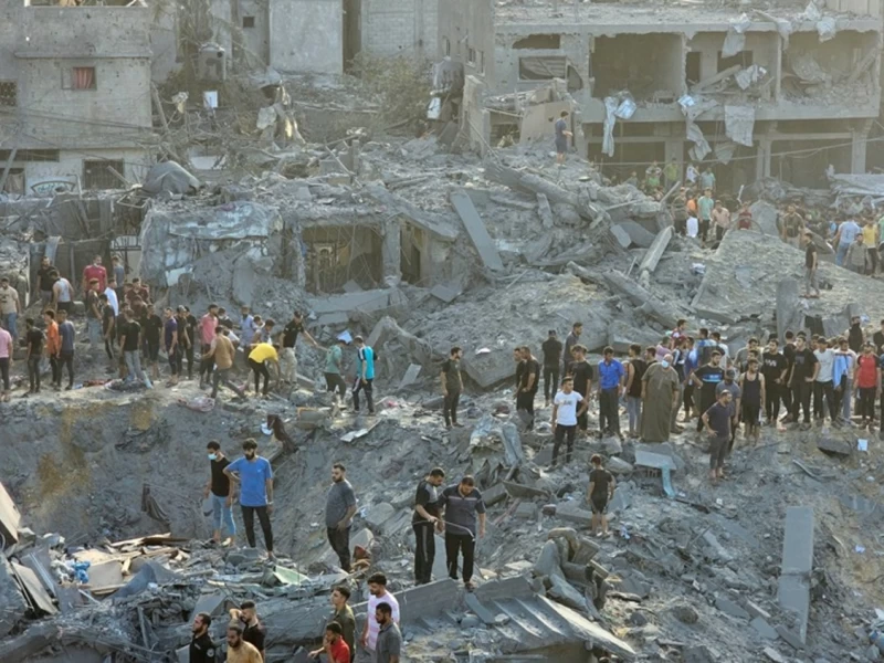 Puluhan Warga Gaza di Dalam Gedung Dibom Israel, 50 Mati Syahid