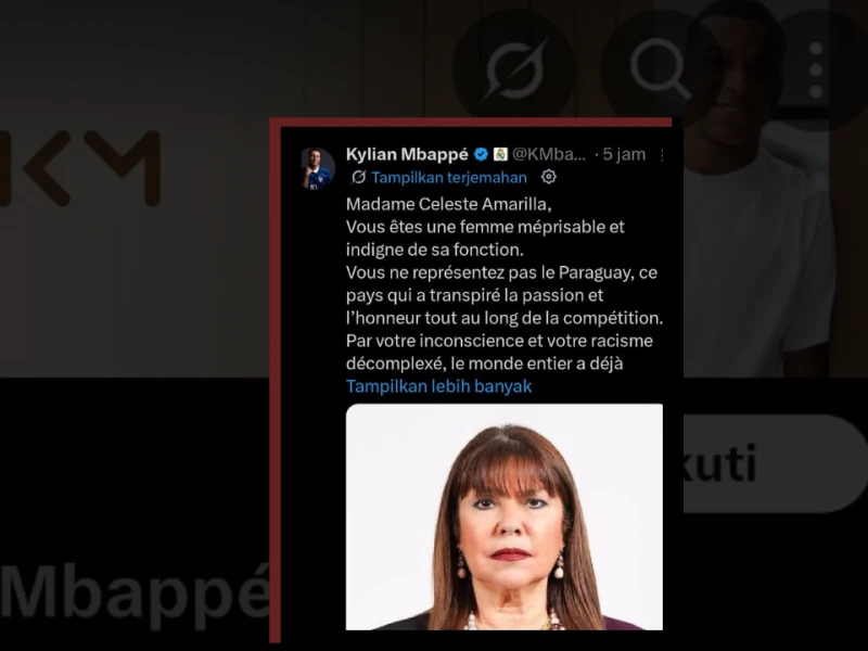 Mbappe Kecam Senator Paraguay Usai Jadi Sasaran Komentar Rasis