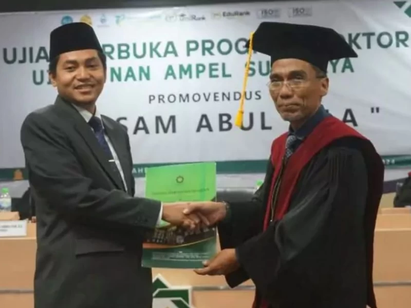 Bassam Abul A’la Raih Gelar Doktor di UINSA Usai Teliti Pentingnya Keyakinan Epistemologi dalam Memprediksi Prestasi Siswa