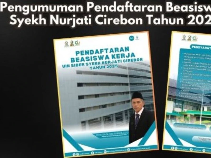 UIN Siber Syekh Nurjati Cirebon Buka Beasiswa Kerja 2025 bagi Mahasiswa S1