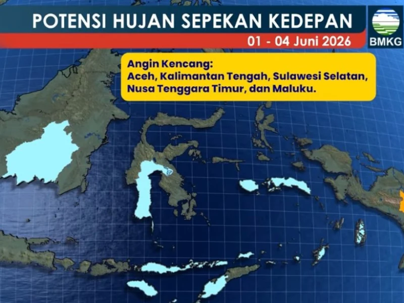 BMKG: 20,1 Persen Wilayah Indonesia Masuki Musim Kemarau, Masih Ada Hujan Lebat hingga Awal Juni di Provinsi Ini