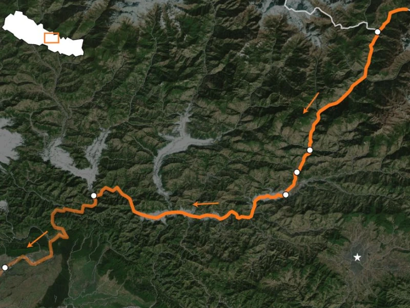 Citra Satelit Ungkap Longsoran Batuan Dasar dan Gletser di Perbatasan Nepal-Tibet yang Picu Banjir