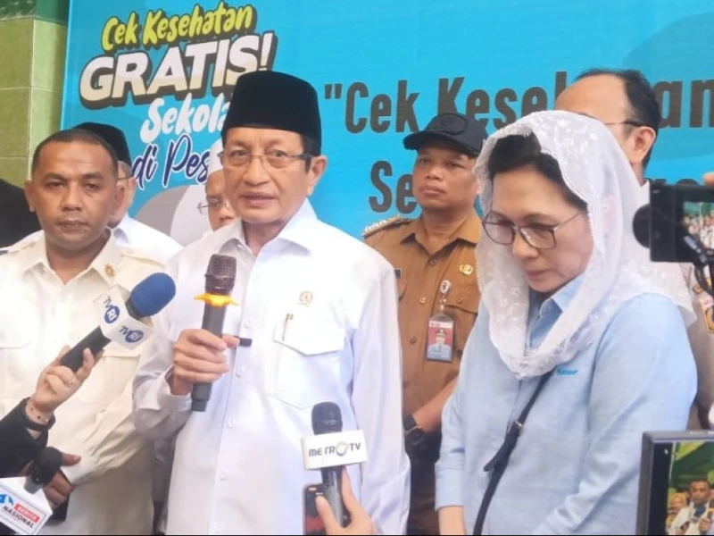 Cek Kesehatan Gratis di Pesantren Dimulai, Menag Minta Perluas ke Wilayah Pinggiran