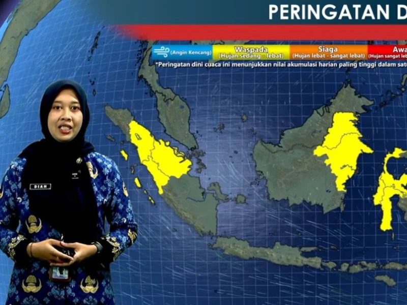 Prakiraan Cuaca 17 Juli 2026: Sumatera Utara hingga Maluku Berpotensi Hujan Lebat