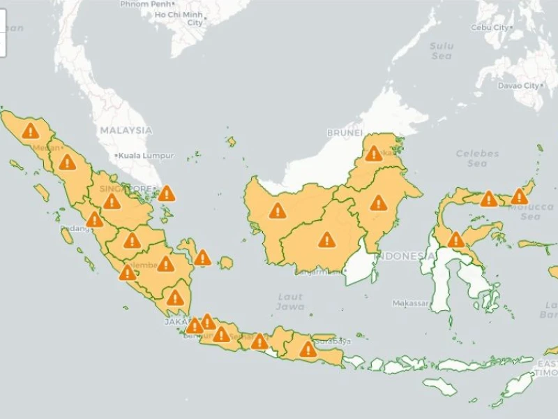 Prediksi Cuaca: Hujan Lebat Masih Mendominasi pada 17–18 April 2026