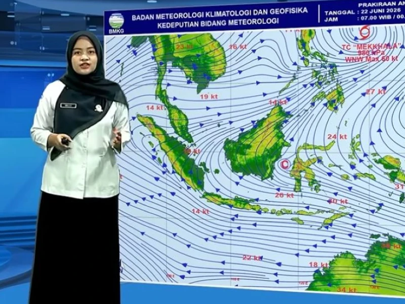 Tanjung Pinang dan Bandar Lampung Berpotensi Diguyur Hujan Petir Senin 22 Juni 2026