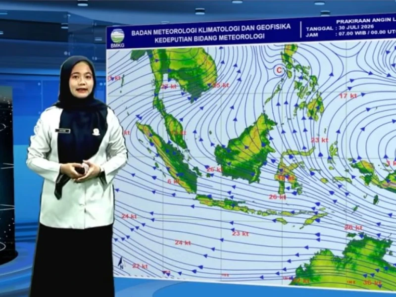 Prakiraan BMKG 30 Juli 2026: Bengkulu dan Pontianak Berpotensi Hujan Petir, Jakarta Diguyur Hujan Ringan