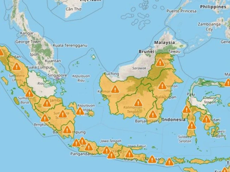 Potensi Hujan Lebat Disertai Angin Kencang 4 Februari 2026 di Jawa hingga Papua