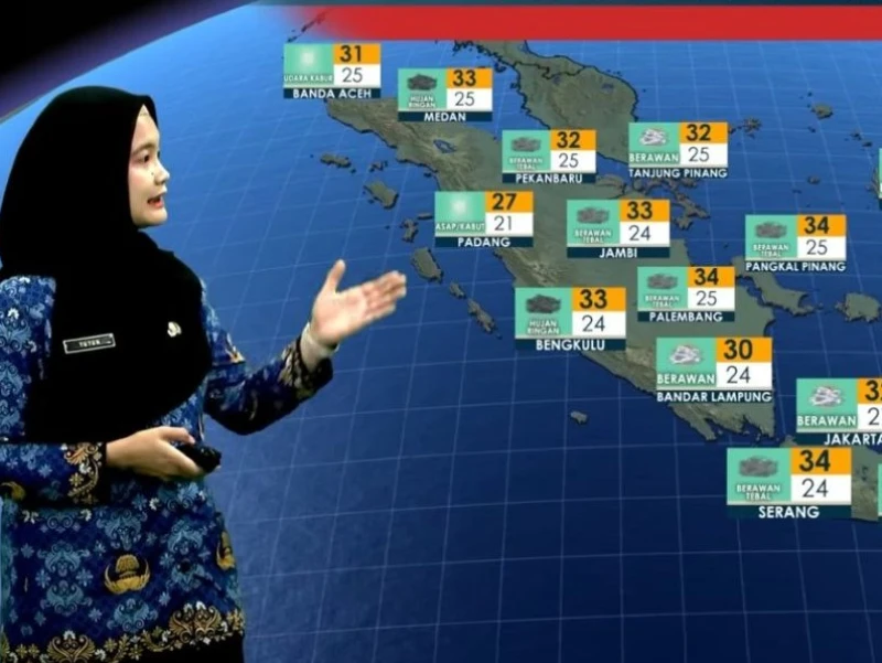 Prediksi BMKG: Medan, Bengkulu, Tanjung Selor, Mamuju, Jayapura, Nabire Berpotensi Diguyur Hujan Jumat 7 Agustus 2026