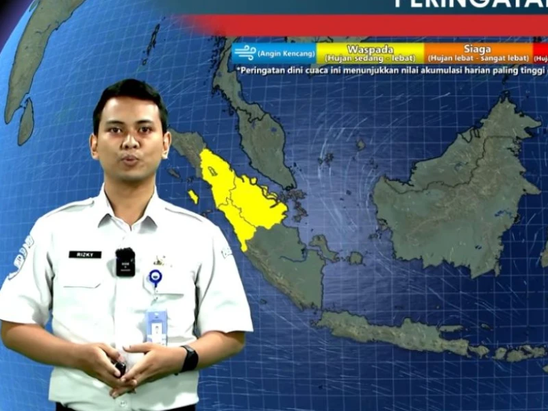 Prediksi BMKG: Potensi Hujan Lebat di Sumatra dan Papua pada 9 Agustus 2026