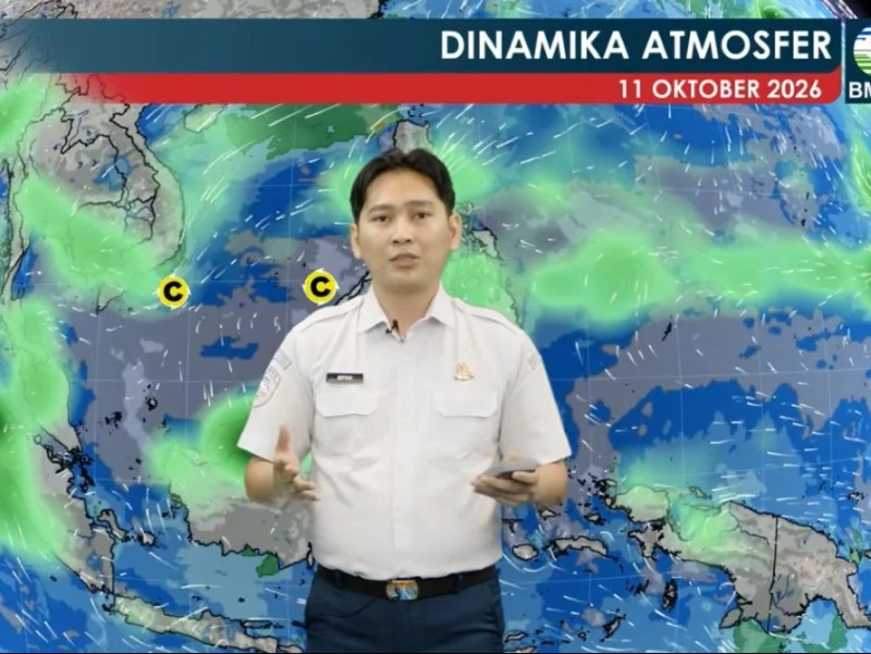 Waspada Hujan Lebat, Gelombang Tinggi hingga Banjir Pesisir di Sejumlah Wilayah pada Minggu 11 Oktober 2026
