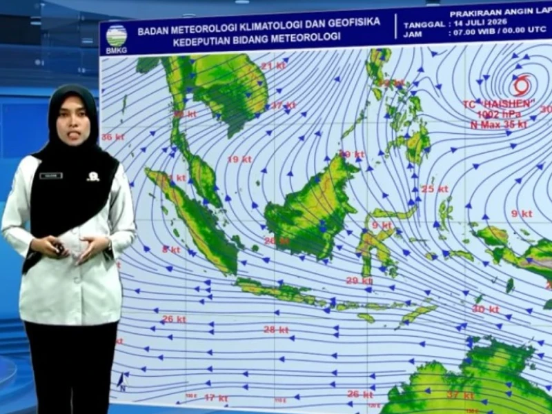 Peringatan BMKG: Waspadai Hujan Sangat Lebat di Papua, Siklon Tropis Haisen Masih Pengaruhi Cuaca Indonesia