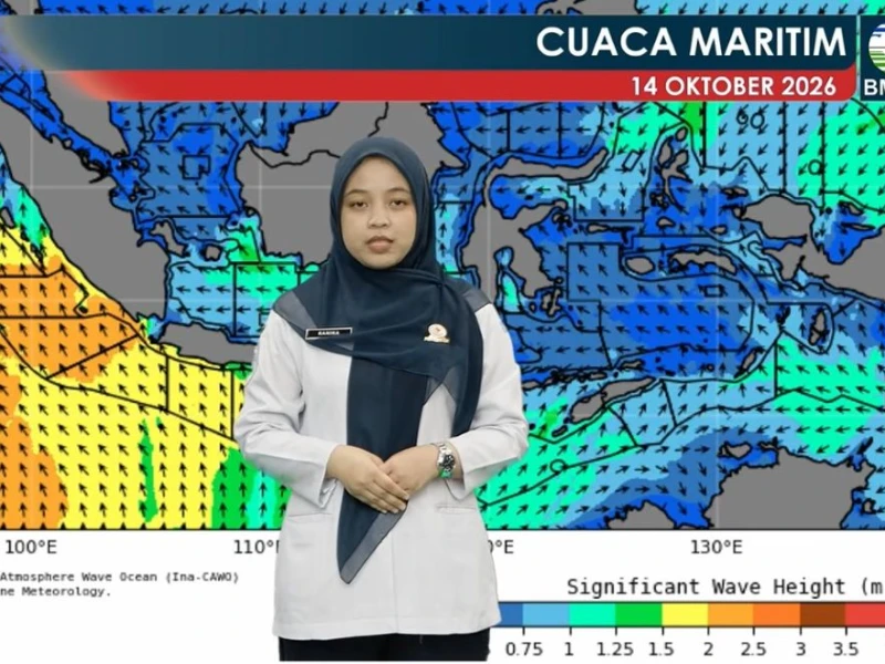 Masih Ada Potensi Gelombang 4 Meter dan Banjir Rob di Sejumlah Wilayah Rabu 14 Oktober 2026