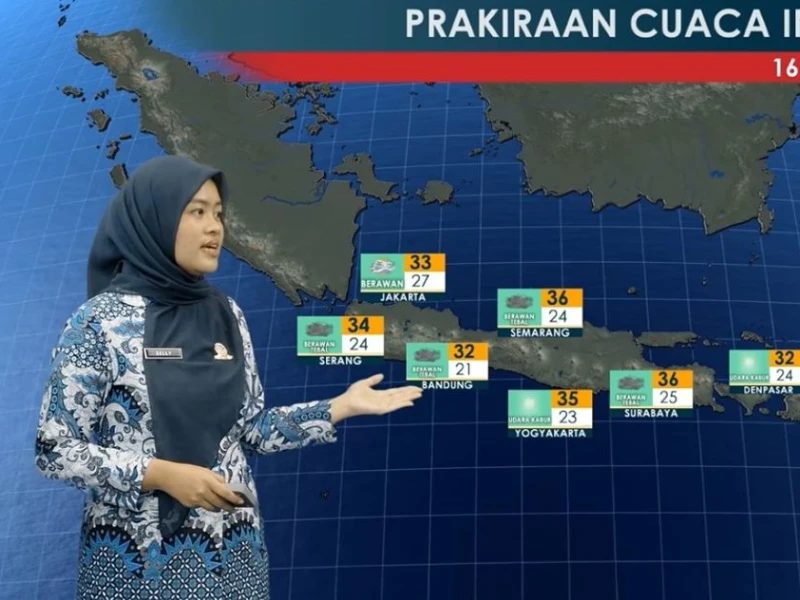 Gelombang Tinggi, Banjir Rob, Hujan Ringan DIprediksi Terjadi di Beberapa Wilayah pada Jumat 16 Oktober 2026