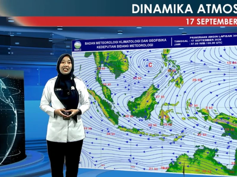 Waspadai Angin Kencang dan Gelombang Tinggi di Sejumlah Perairan Indonesia Kamis 17 September 2026