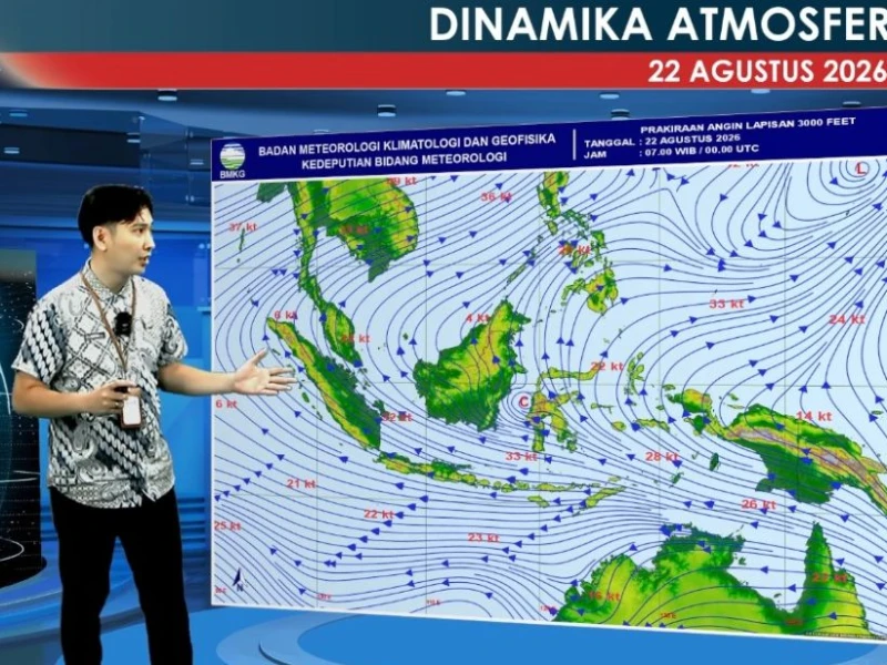 Prakiraan Cuaca Kota Besar Sabtu 22 Agustus 2026, Sejumlah Wilayah Berpotensi Hujan