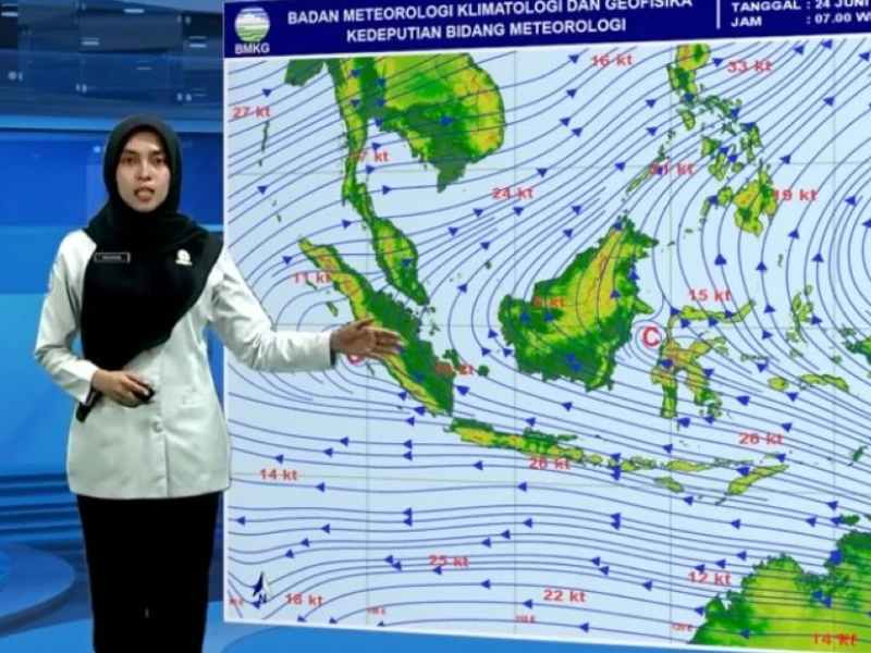 BMKG: Hujan Lebat Berpotensi Terjadi di Sumatera Utara dan Kepulauan Riau pada Rabu 23 Juni 2026
