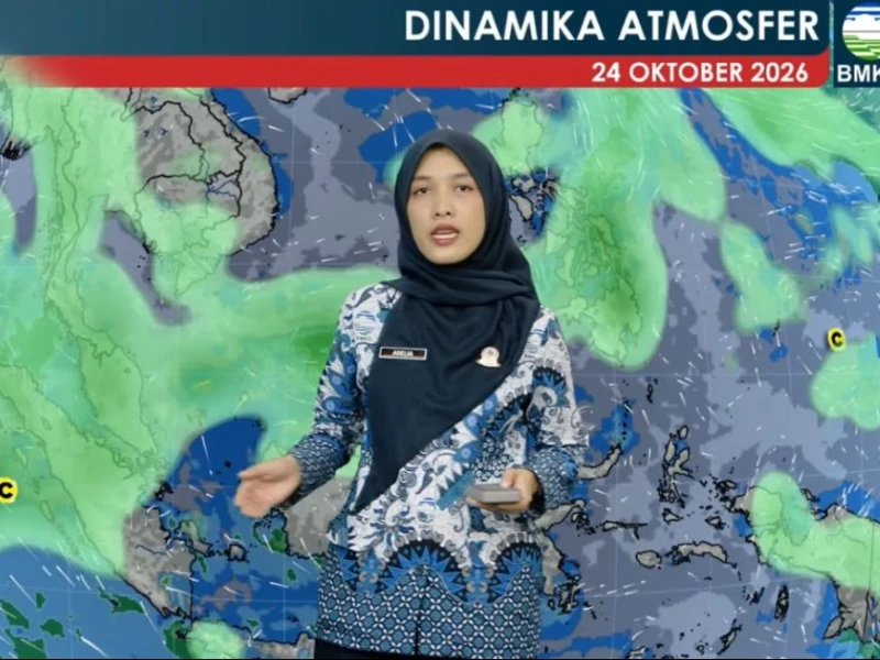 Sejumlah Daerah Berpotensi Hujan pada Sabtu 24 Oktober 2026, Tanjung Selor Waspada Petir