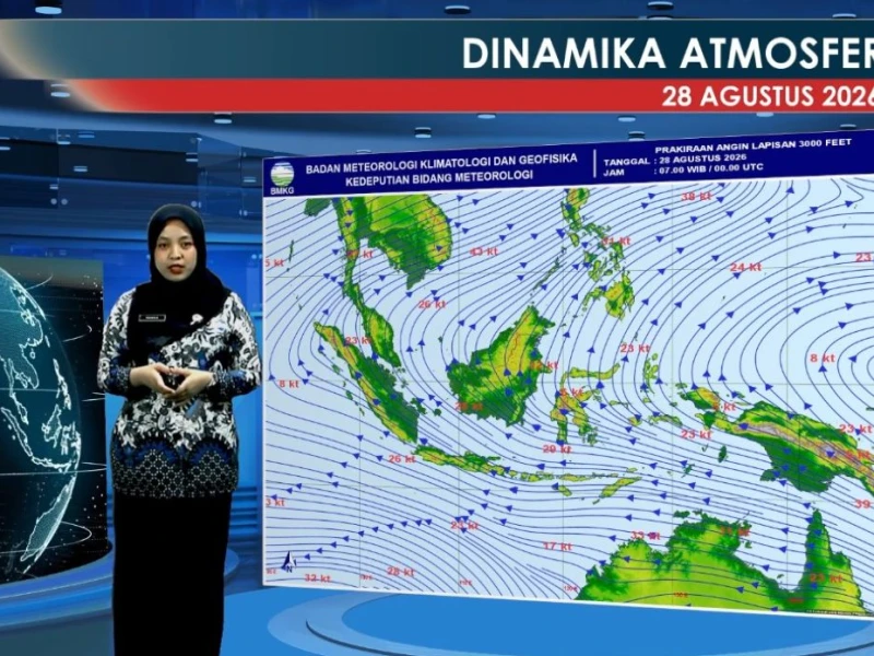 Prakiraan Cuaca BMKG: Hujan Ringan di Medan, Jambi, Bengkulu, Tanjung Selor pada Jumat 28 Agustus 2026