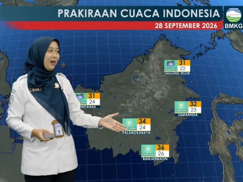 Hujan Petir dan Gelombang Tinggi Berpotensi Terjadi di Sejumlah Wilayah Indonesia Senin 28 September 2026