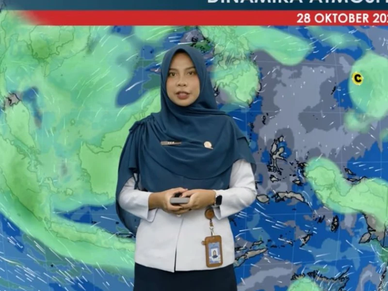 Daftar Wilayah Diprediksi Alami Hujan Petir, Gelombang Tinggi, Banjir Rob pada Rabu 28 Oktober 2026