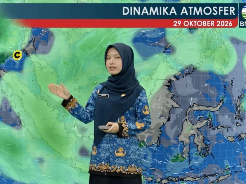 BMKG Peringatkan Potensi Hujan Petir dan Banjir Rob di Sejumlah Wilayah pada Kamis 29 Oktober 2026
