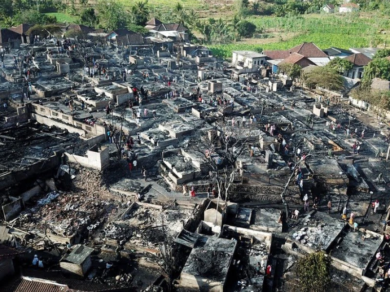 Kampung Adat Sade Lombok Tengah Habis Terbakar Si Jago Merah, Ini Asal Usul Desa Sasak