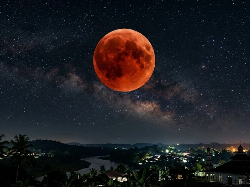 Malam Ini Ada Gerhana Bulan Total, Begini Tata Cara Sholatnya