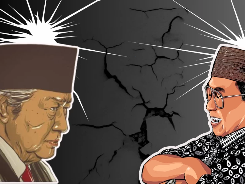 Tarung Strategi Gus Dur Vs Soeharto