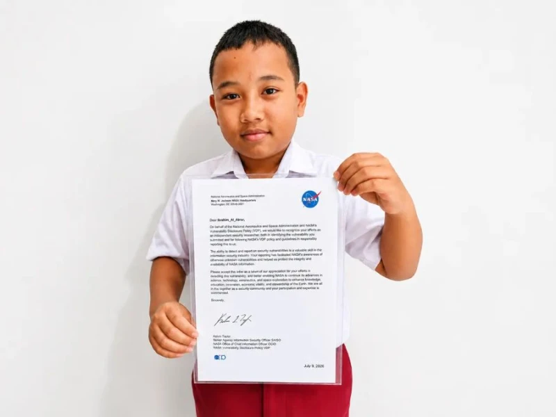 Siswa SD Asal Boyolali Temukan Celah Keamanan di Domain Publik NASA, Belajar Otodidak Lewat YouTube dan AI