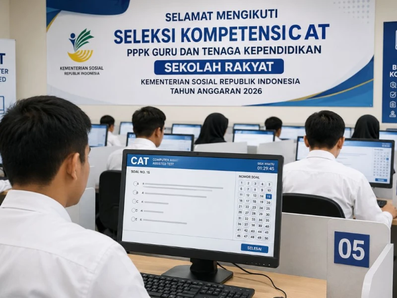 Jadwal Ujian CAT PPPK Sekolah Rakyat Kemensos Mulai 17 Juli 2026, Berikut yang Perlu Dipersiapkan Peserta